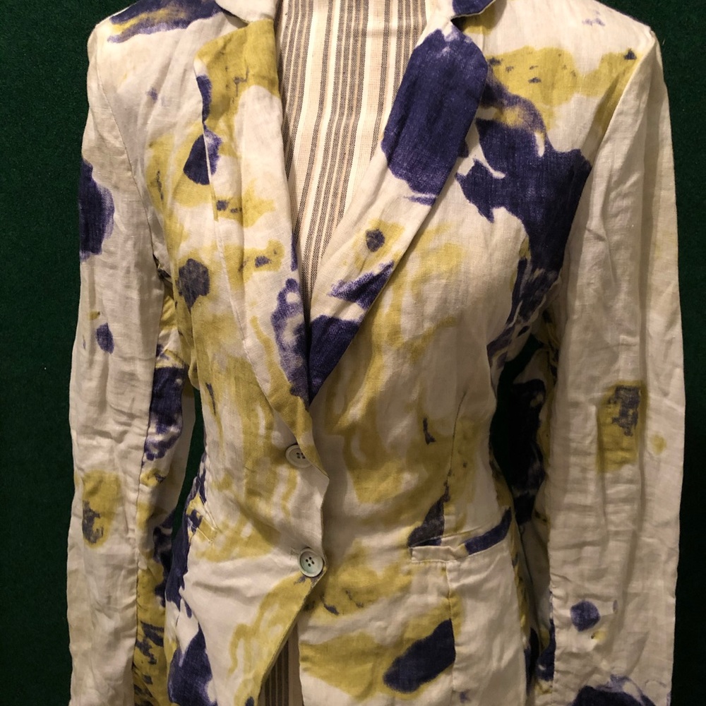 Multi color linen Blazer